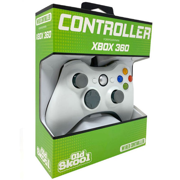 White Wired Controller [Old Skool] (Xbox 360)