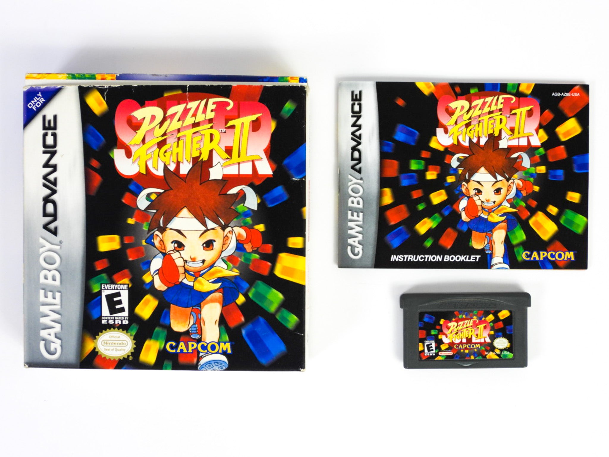 Super Puzzle Fighter 2 Game Boy Advance GBA RetroMTL super-puzzle-fighter-2-game-boy-advance-gba-retromtl