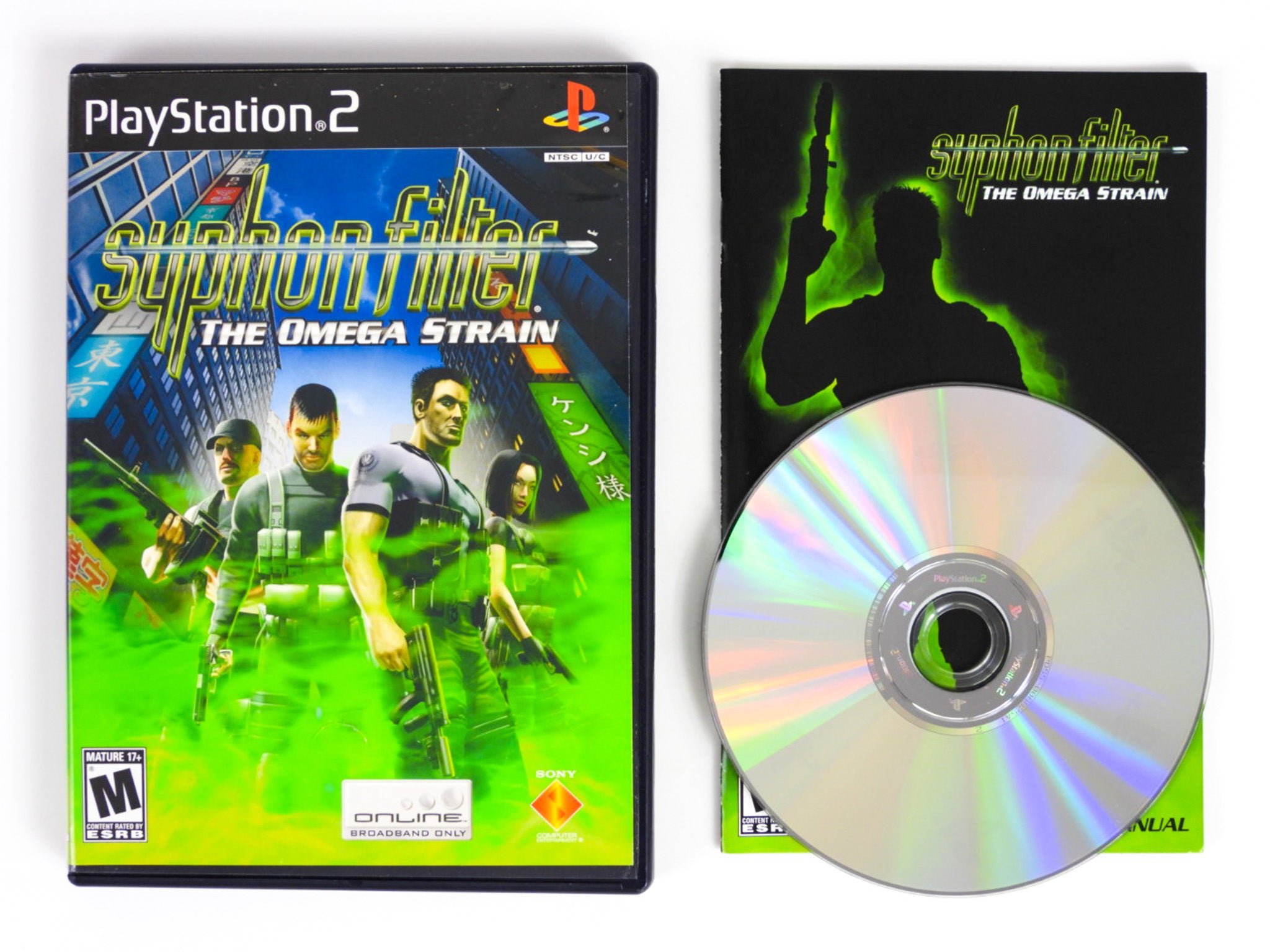 Syphon Filter: The Omega Strain (PlayStation 2 PS2) Complete *CIB* w/ Manual