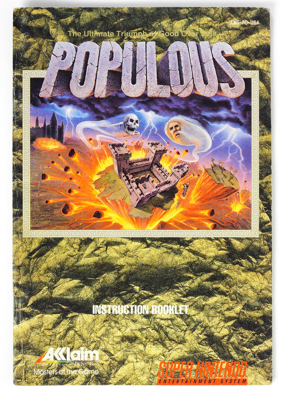 Populous [Manual] (Super Nintendo / SNES)