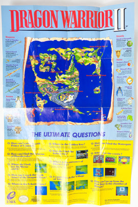 Dragon Warrior II [Map] (Nintendo / NES)