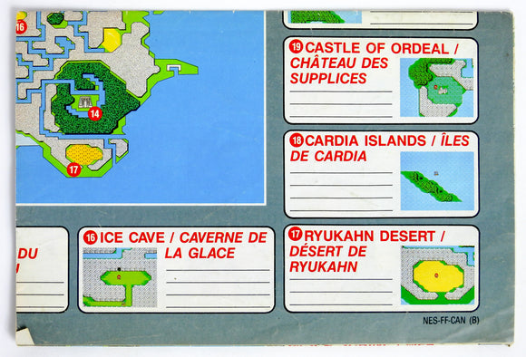 Final Fantasy Game World [Map] (Nintendo / NES)