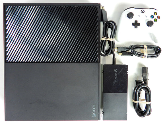Black Xbox One 500 GB System + White Xbox One Controller (Xbox One)