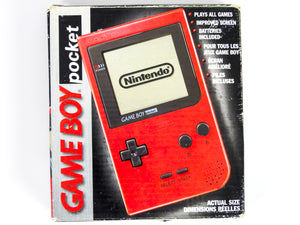 Nintendo Game Boy Pocket System Red