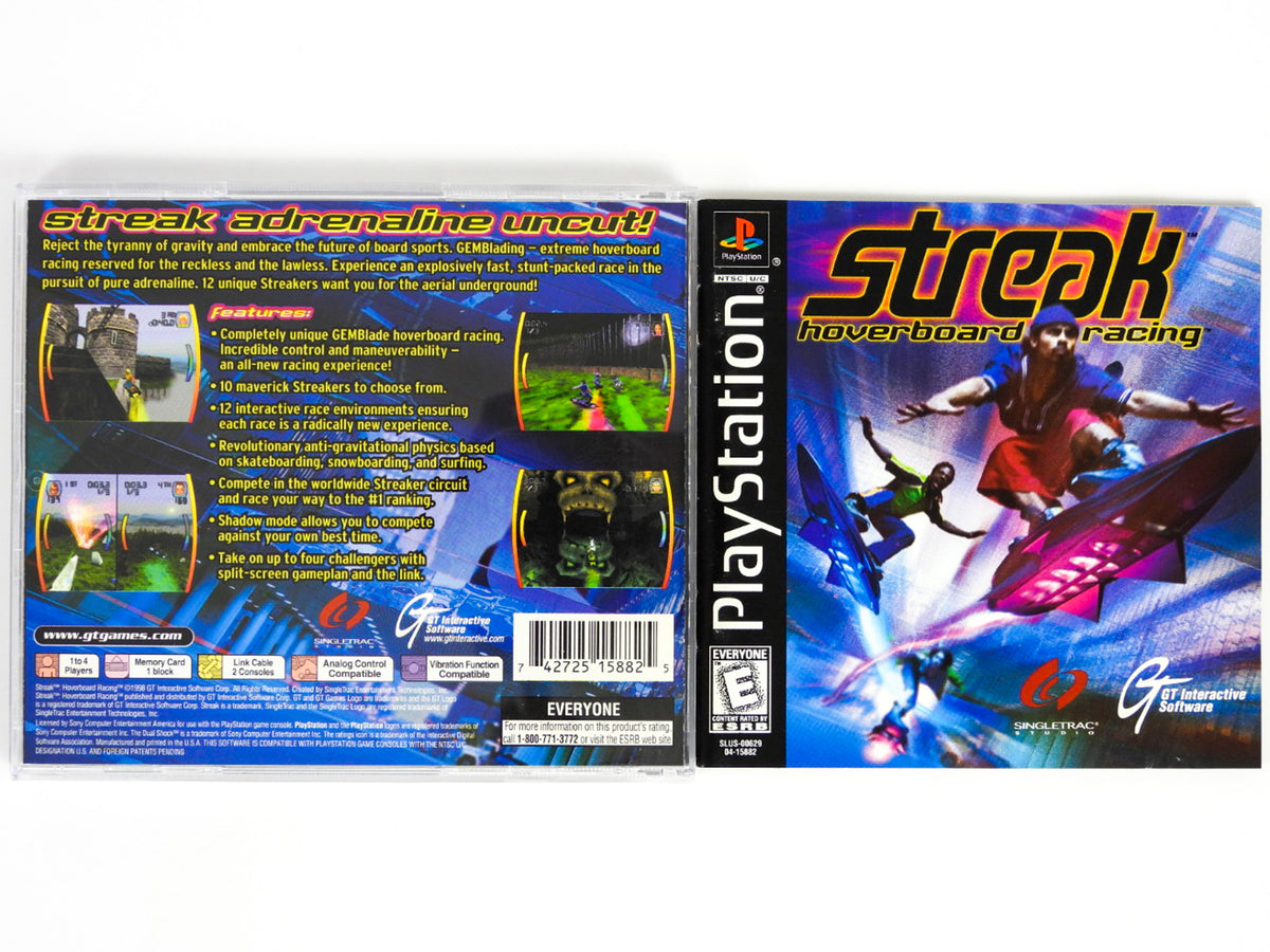 Streak Hoverboard Racing (PlayStation / PS1) – Retro MTL