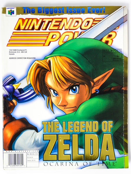 Nintendo Power Vol 114 Zelda Ocarina Time Magazine w/ Poster No
