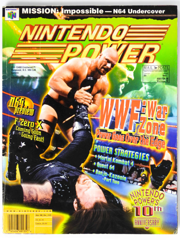 WWF: War Zone [Volume 110] [Nintendo Power] (Magazines)