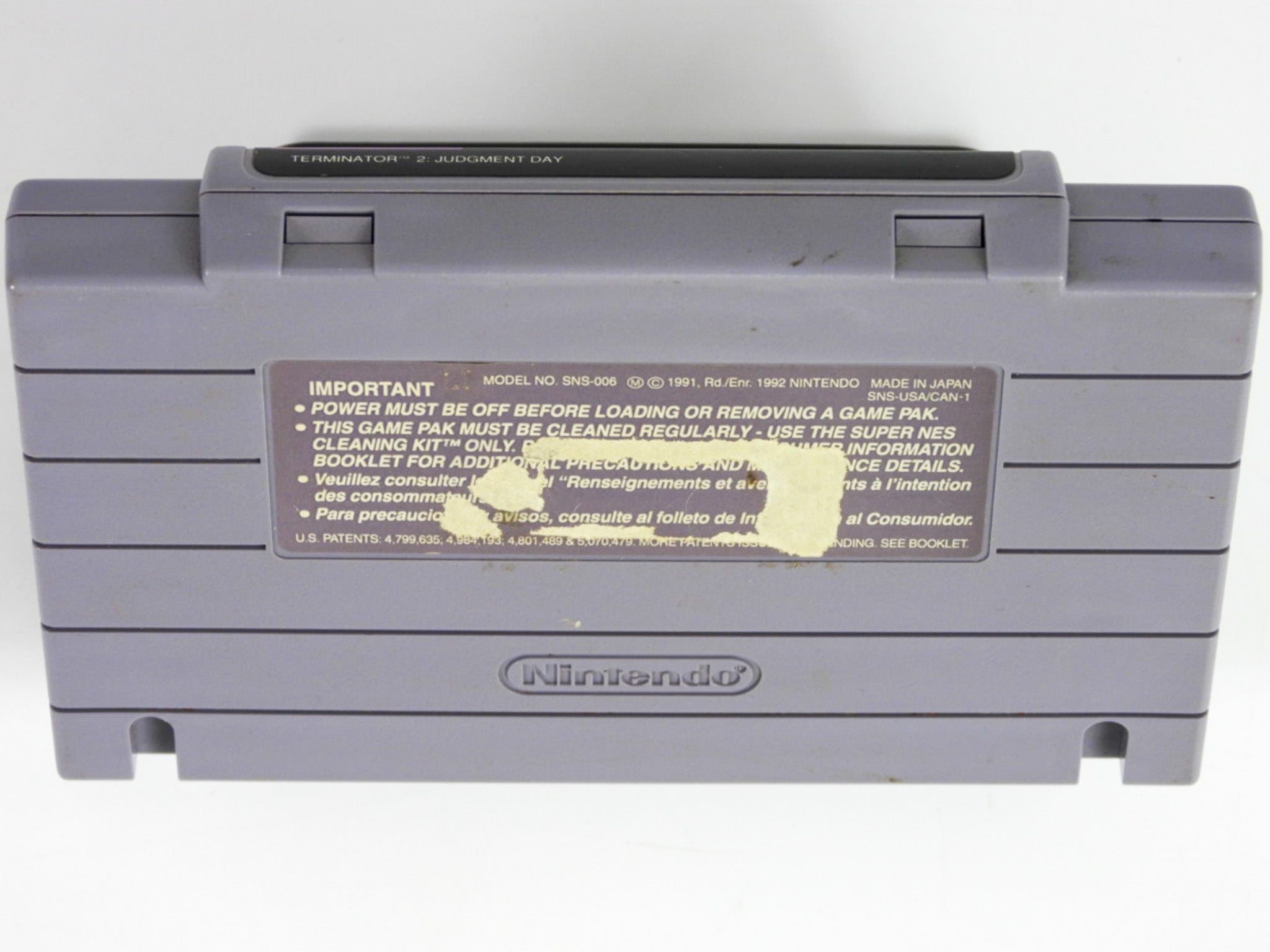 Terminator 2 Judgment Day (Super Nintendo / SNES) - RetroMTL