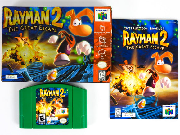 Rayman 2 The Great Escape [Metallic Cover] (Nintendo 64 / N64)