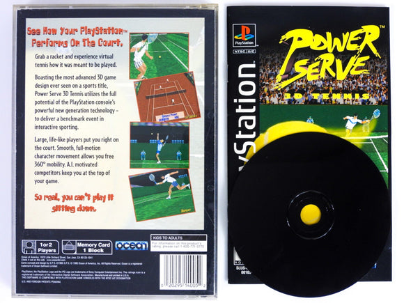Power Serve Tennis [Long Box] (Playstation / PS1)