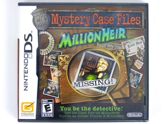 Mystery Case Files MillionHeir (Nintendo DS)