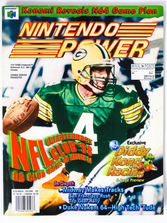 NFL Quarterback Club [Volume 102] [Nintendo Power] (Magazines)