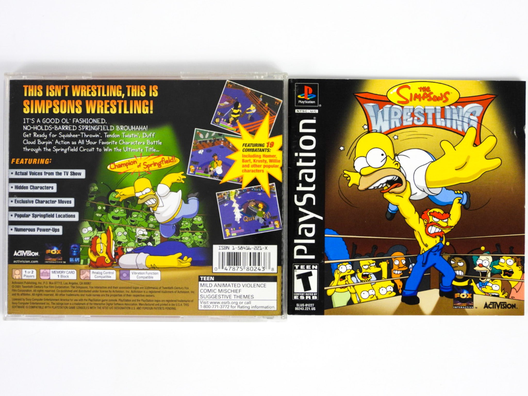 The Simpsons Wrestling (PlayStation / PS1) – Retro MTL