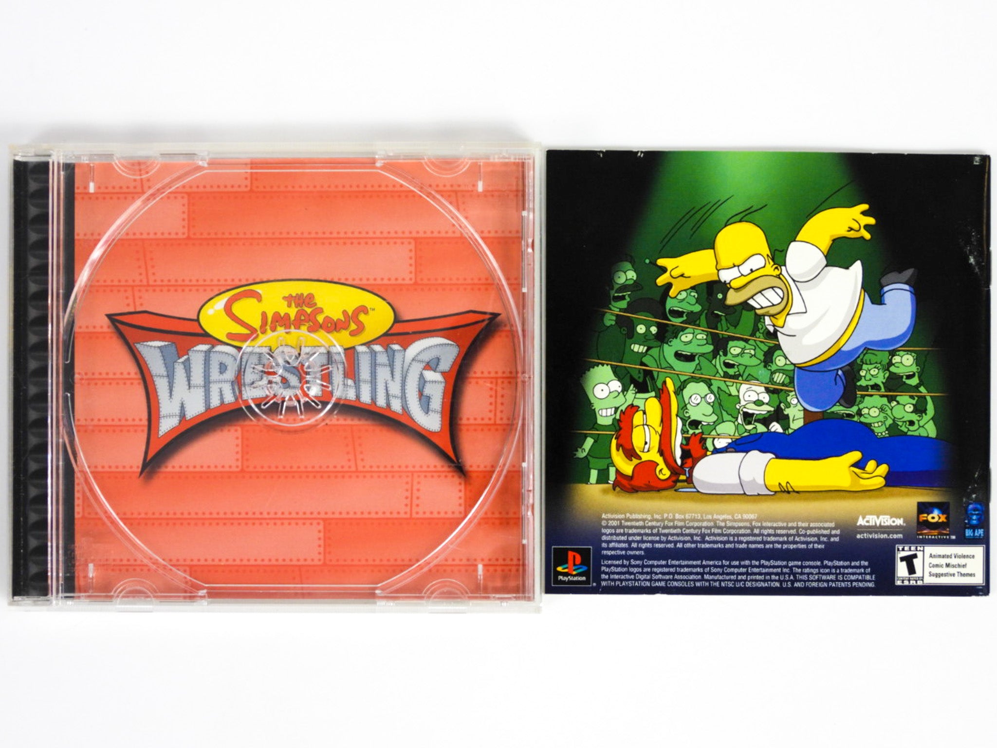 The Simpsons Wrestling (PlayStation / PS1) – Retro MTL
