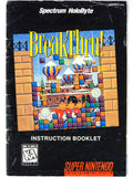BreakThru (Super Nintendo / SNES)
