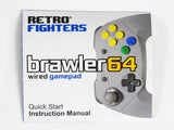 Gray Brawler 64 Gamepad Next Gen N64 Controller [Retro Fighters] (Nintendo 64 / N64)