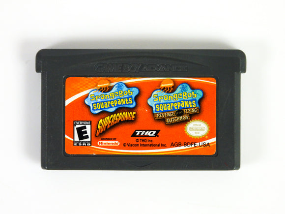 2 Games In 1 Double Pack: SpongeBob (Game Boy Advance / GBA)