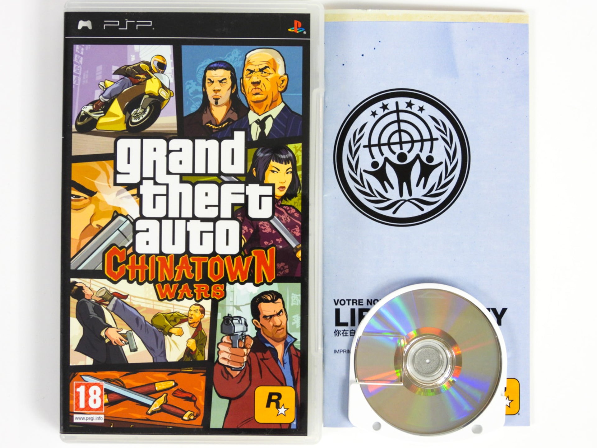 GTA Chinatown Wars PSP Sony Playstation - PAL Complet Boîte Manuel - CIB