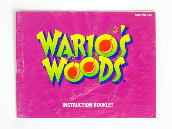 Wario's Woods [Manual] (Nintendo / NES)