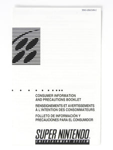 SNES Consumer Information And Precautions Booklet [CAN Version] (Super Nintendo / SNES)