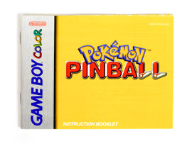 Pokemon Pinball [Manual] (Nintendo Game Boy Color / GBC)