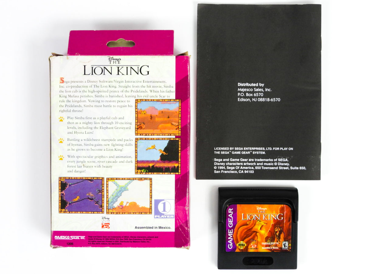 The Lion King (Sega Game Gear) – RetroMTL