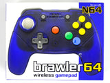Purple Brawler 64 Wireless Gamepad Next Gen N64 Controller [Retro Fighters] (Nintendo 64 / N64)