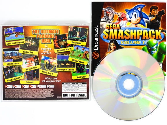 SEGA Smash Pack Volume 1 [Not For Resale] (Sega Dreamcast)