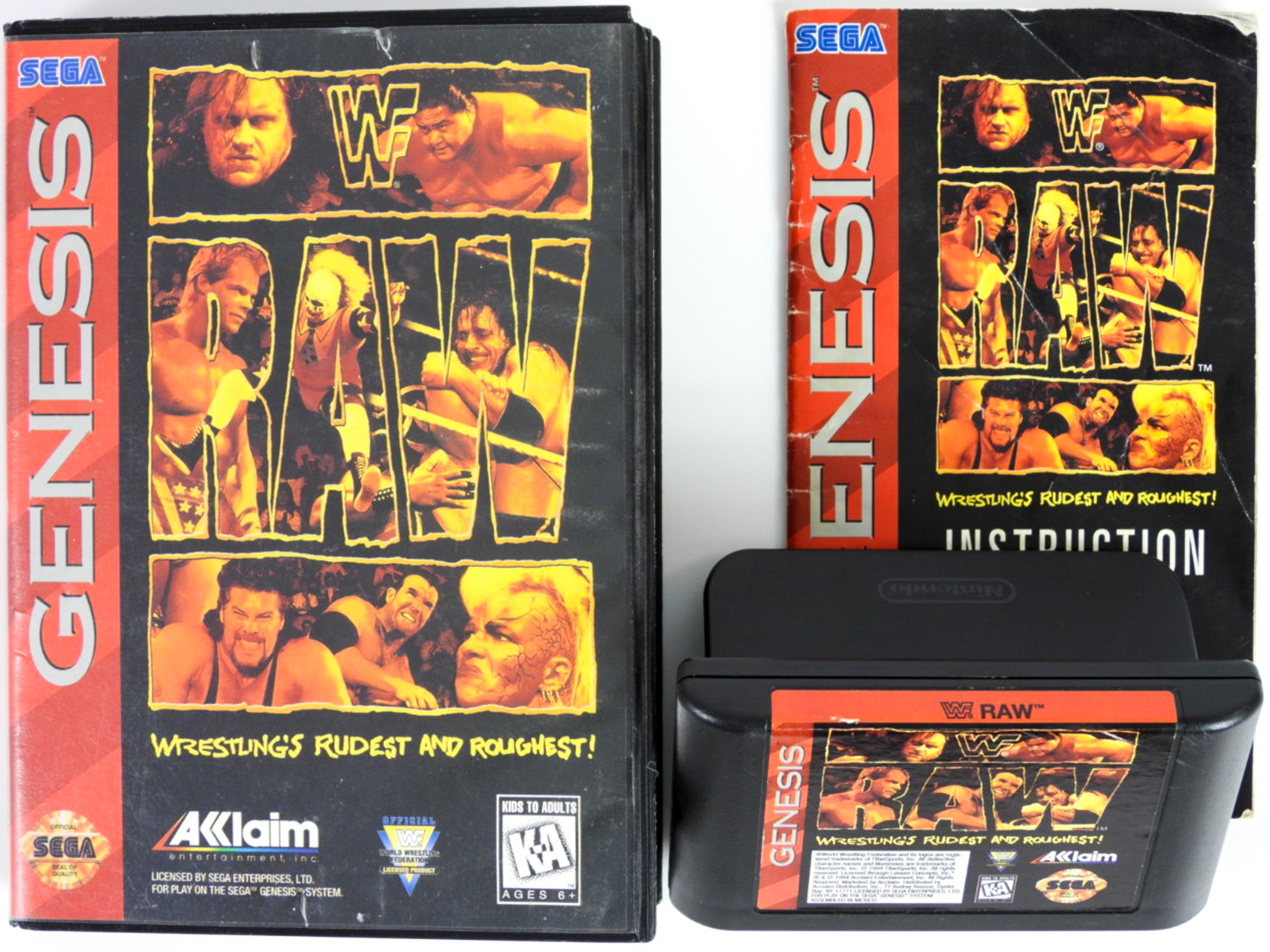 WWF Raw (Sega Genesis) – RetroMTL