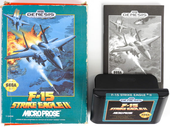 F-15 Strike Eagle II [Cardboard Box] (Sega Genesis)
