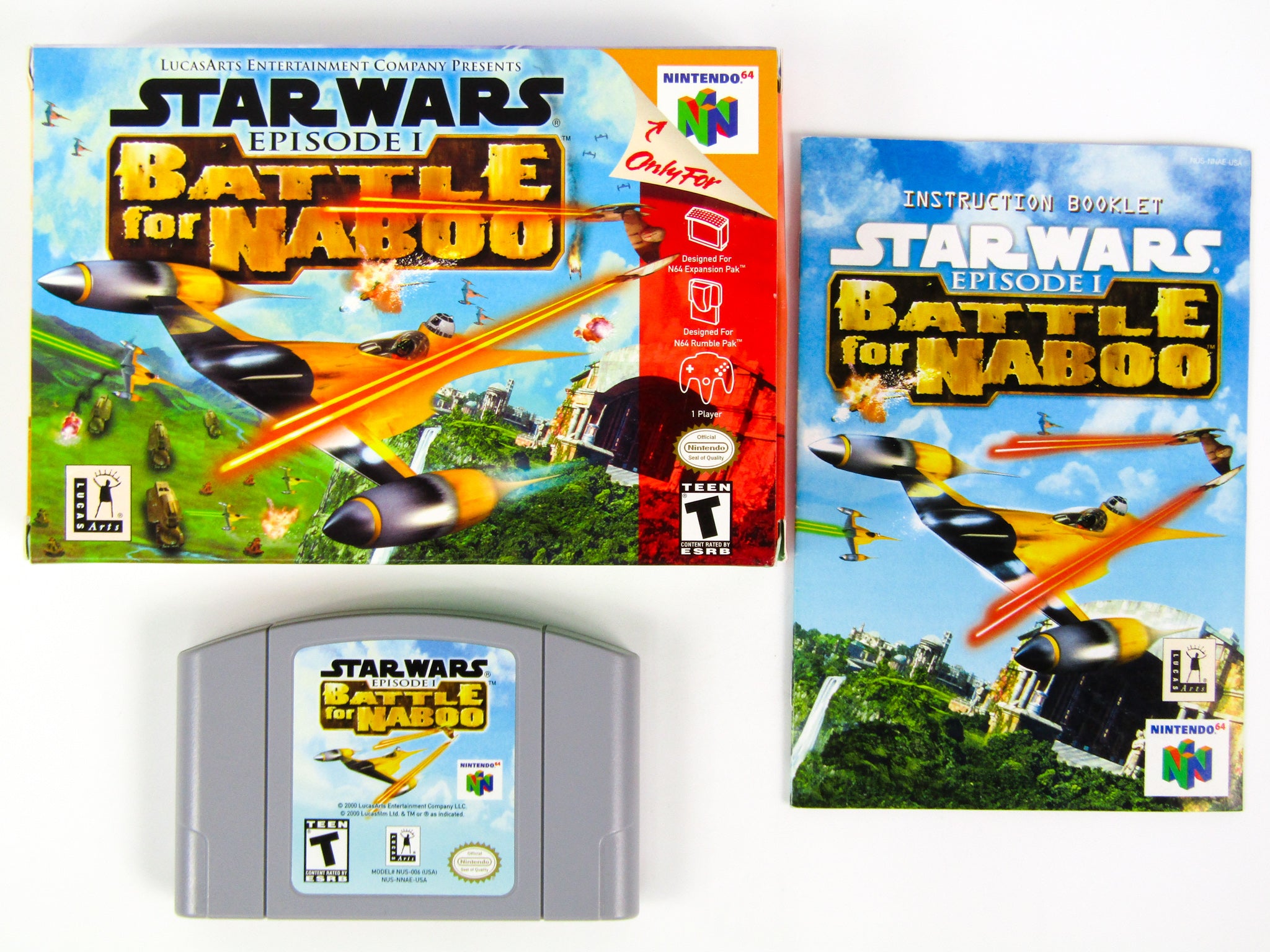 Star Wars Battle For Naboo Nintendo 64 N64 RetroMTL