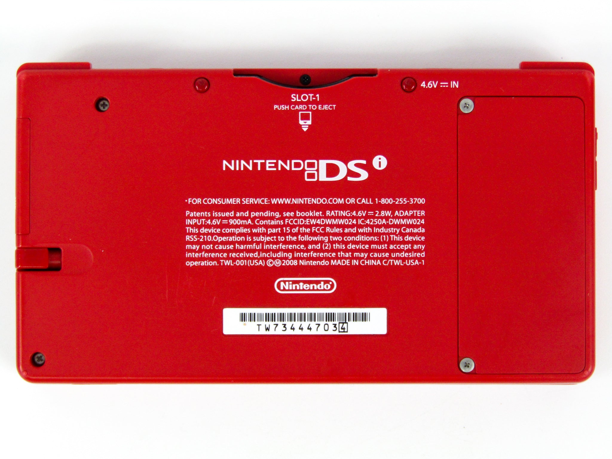 Nintendo DSi Red handled console TWL-001 tested and works red rare