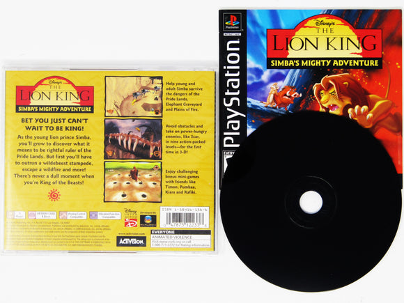 The Lion King Simbas Mighty Adventure (Playstation / PS1)