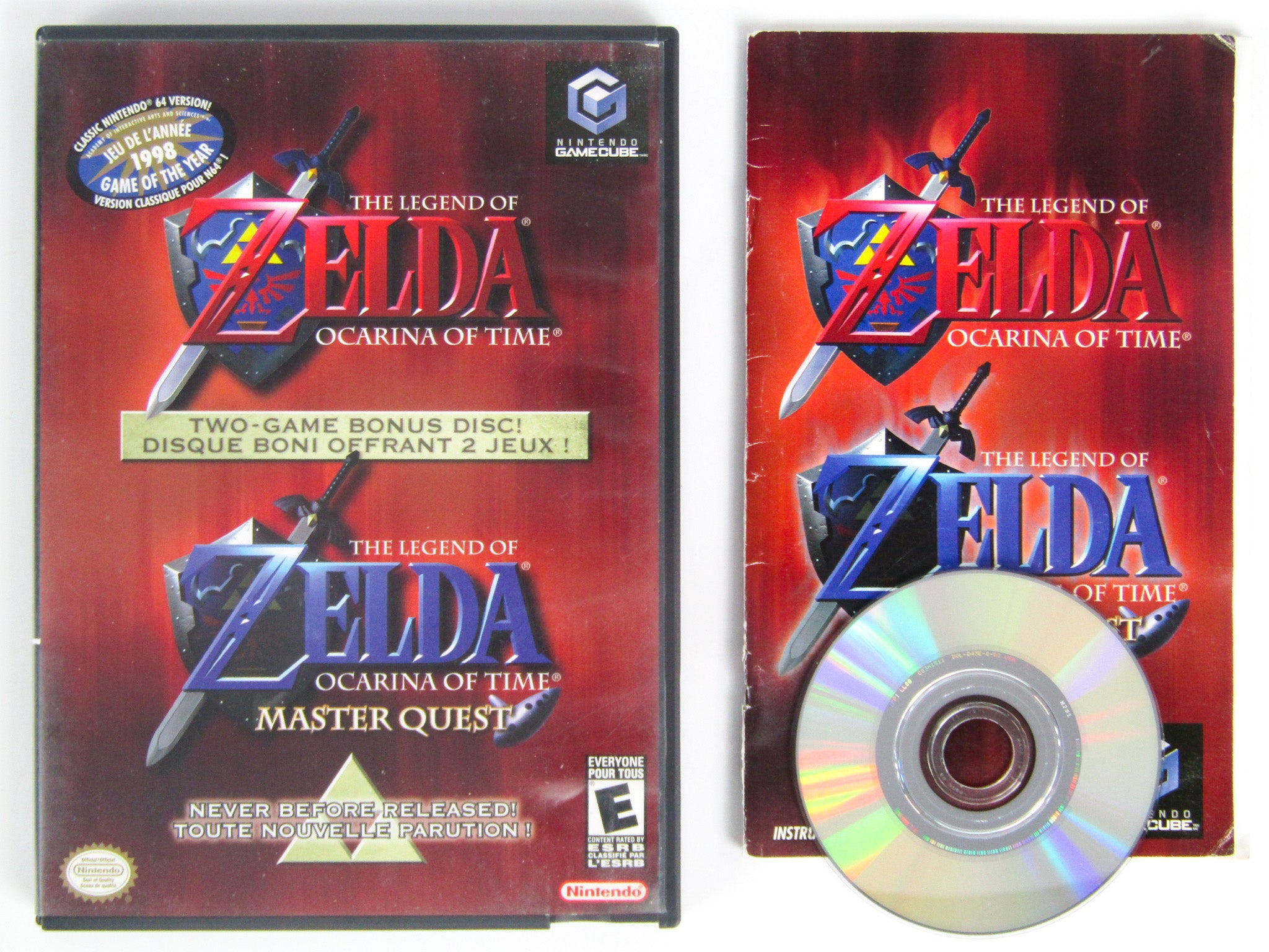 Legend of Zelda Ocarina of Time Master Quest for Nintendo GameCube