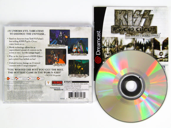 KISS Psycho Circus The Nightmare Child (Sega Dreamcast)