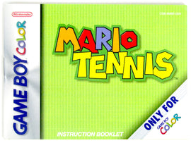 Mario Tennis [Manual] (Nintendo Game Boy Color / GBC)