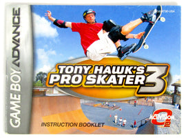 Tony Hawk 3 [Manual] (Nintendo Game Boy Advance / GBA)