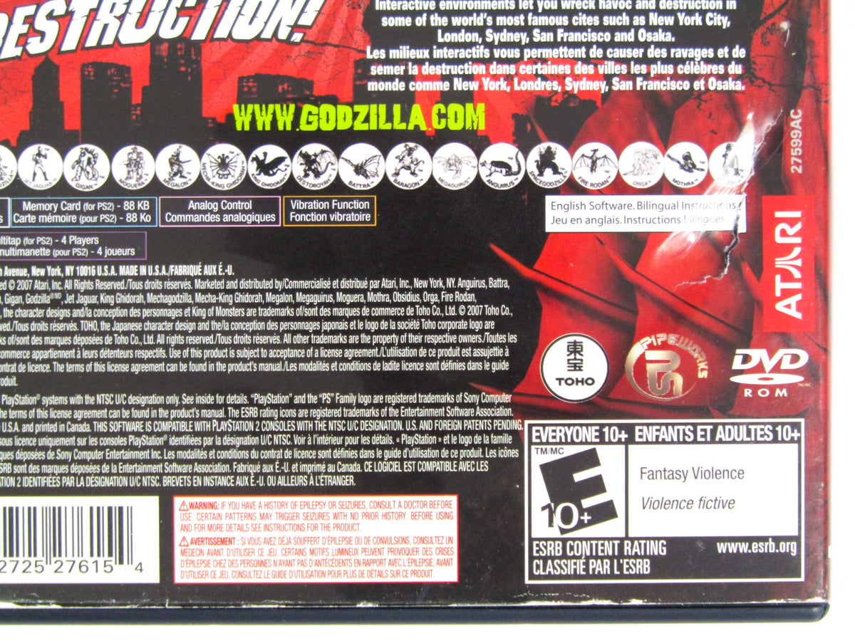 Godzilla: Unleashed (PlayStation 2 / PS2) – Retro MTL