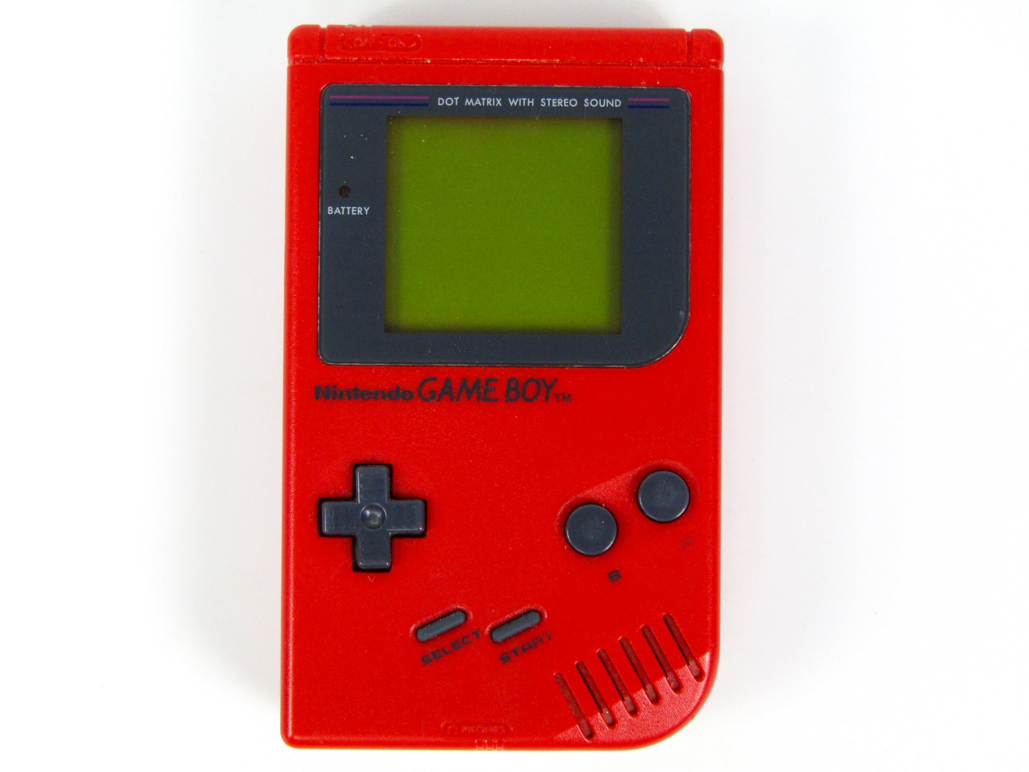 Red Gameboy Controller Rectangle Nintendo Original Game Boy System Red – Retro MTL