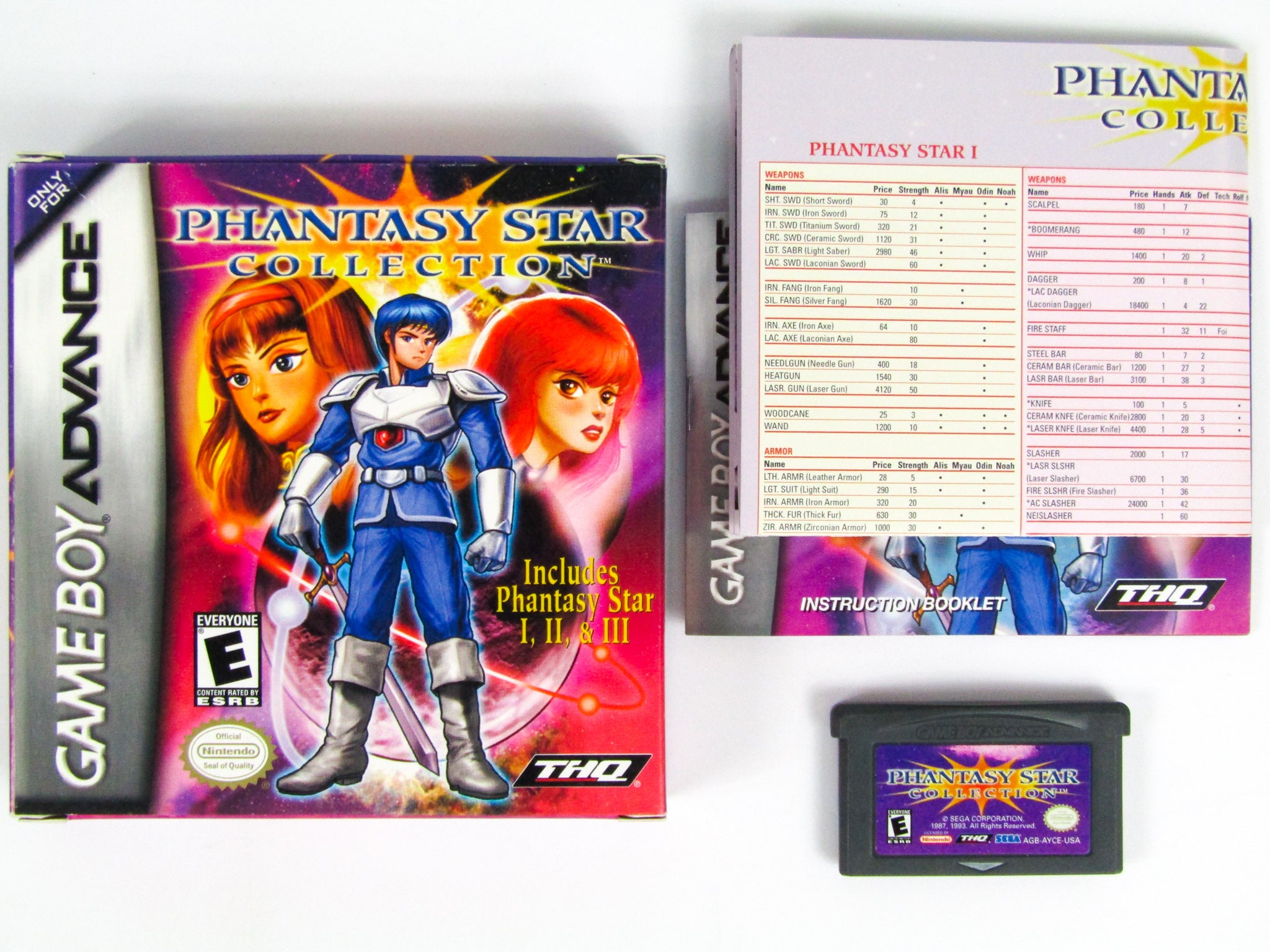 Phantasy Star Collection (Game Boy Advance / GBA) – RetroMTL