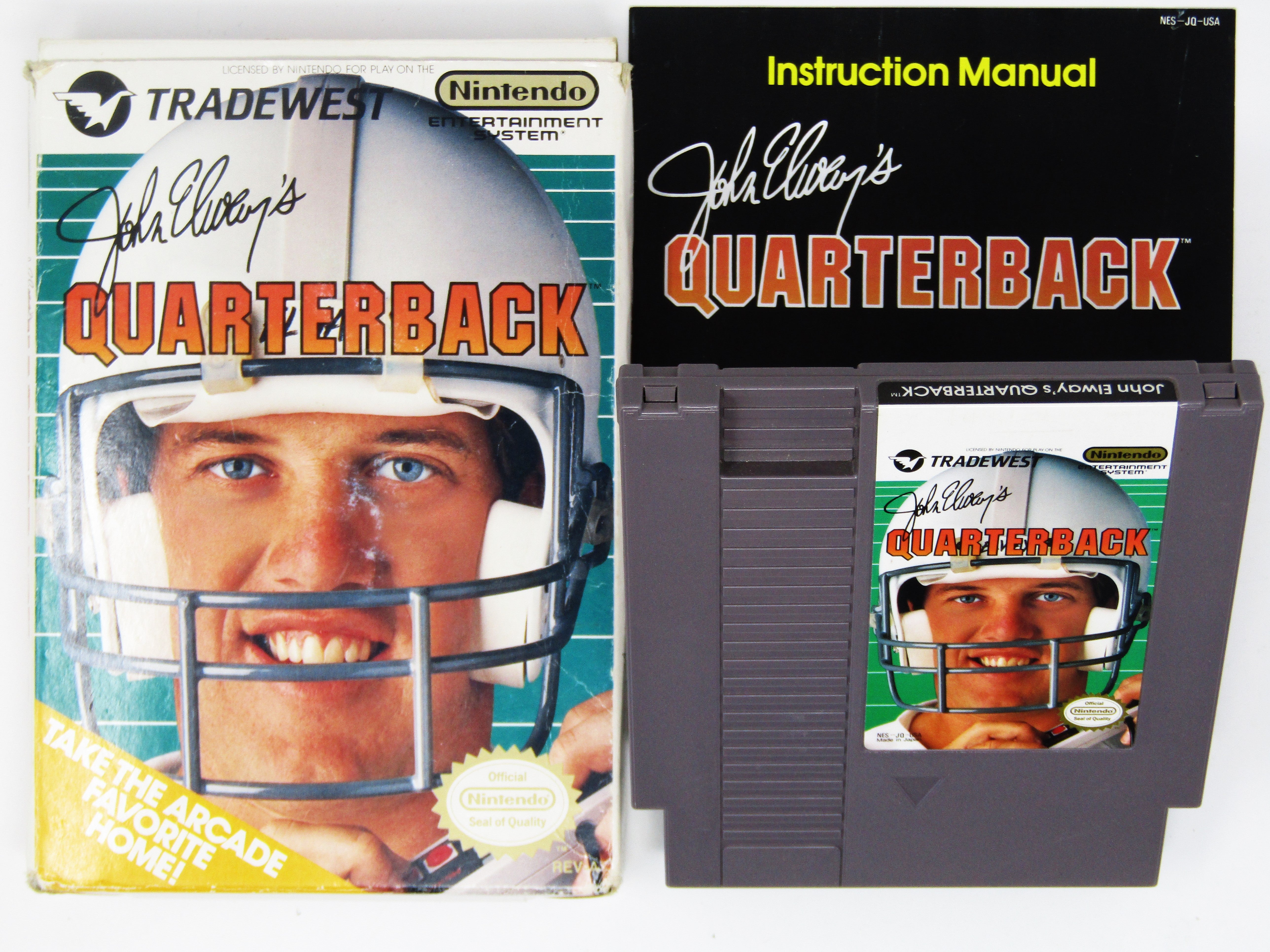 John Elway's Quarterback - NES Nintendo Game TradeWest Football Video Game