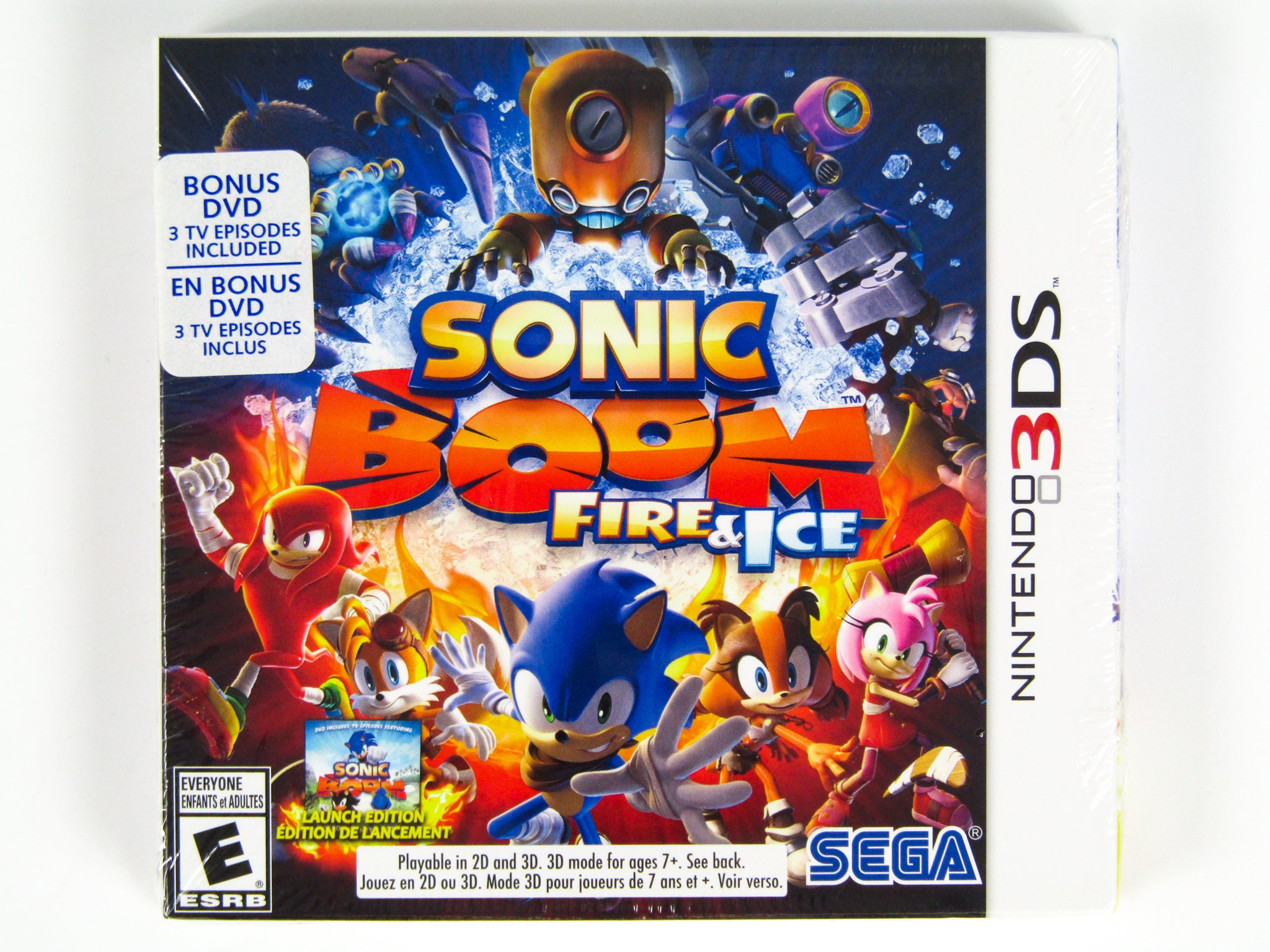 Nintendo Wii, PS3 Lot & Sonic Boom: Fire And Ice For 3DS w/ Bonus DVD, Games
