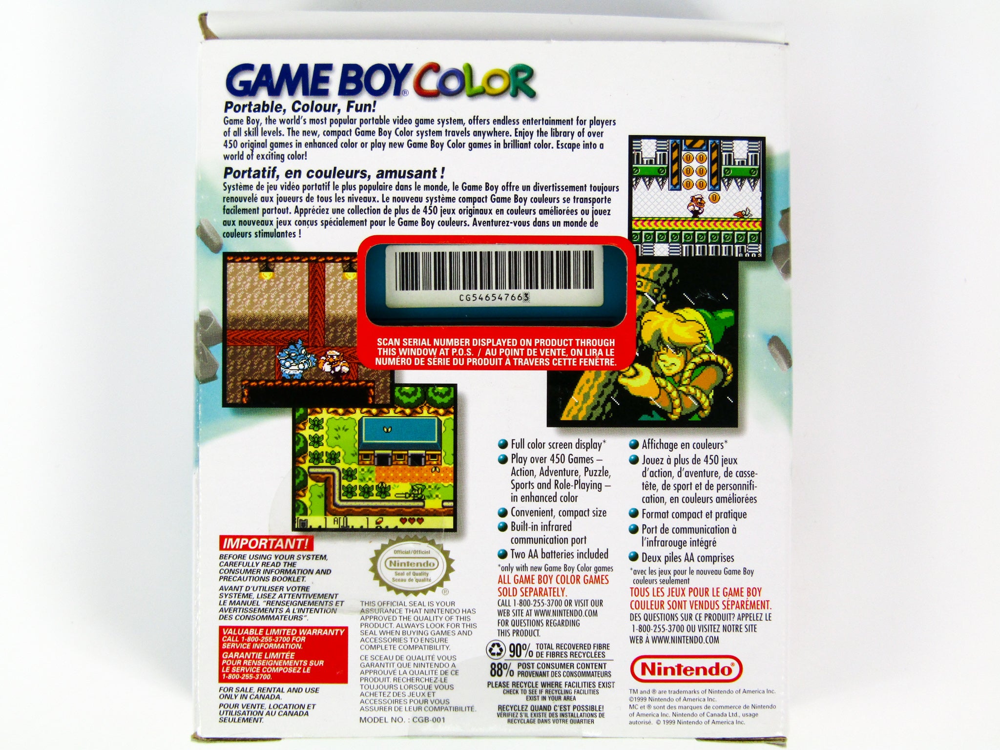  Game Boy Color : Jeux vidéo : Accessories, Games