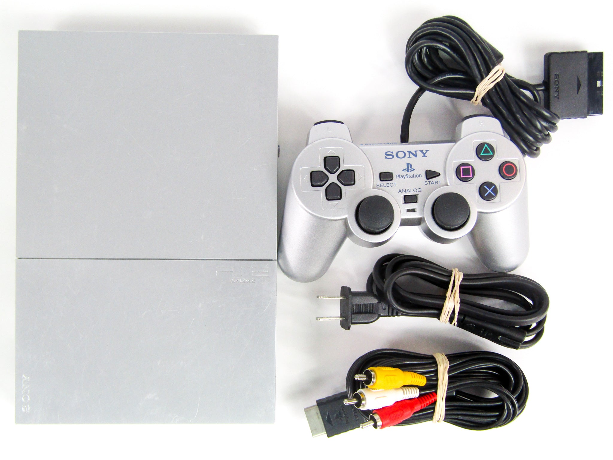 Silver Slim Playstation 2 System With Internal Power Supply [SCPH