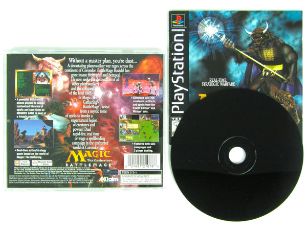 Magic The Gathering Battlemage (PlayStation PS1) Game, manual and box