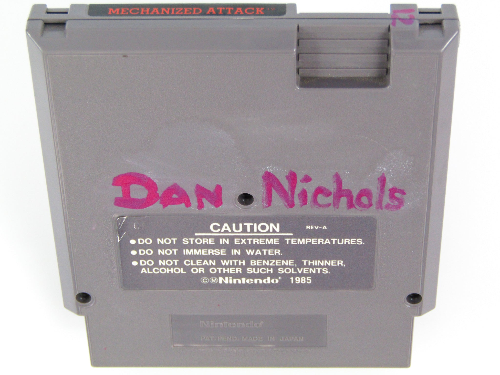 Mechanized 2024 Attack NES Game Cartridge