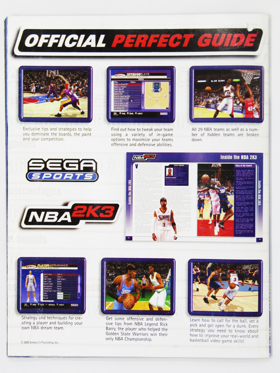 NBA 2K3 Official Perfect Guide [Versus Books] (Game Guide) – RetroMTL