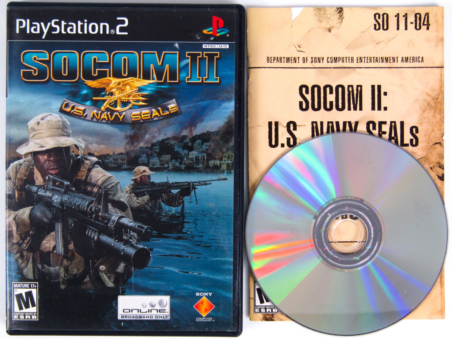 Jeu Playstation 2 - SOCOM II : US Navy SEALs - PS2