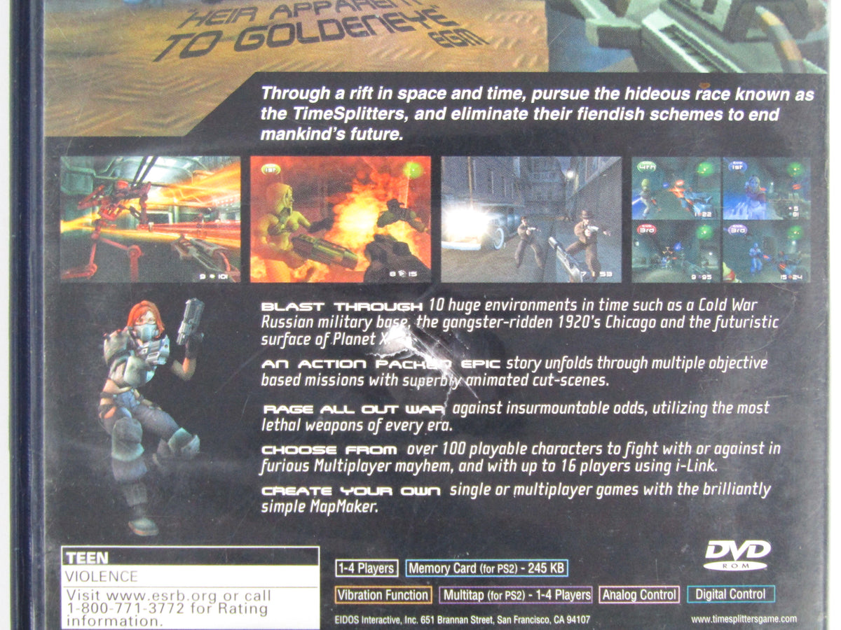 Time Splitters 2 (Playstation 2 / PS2) – RetroMTL