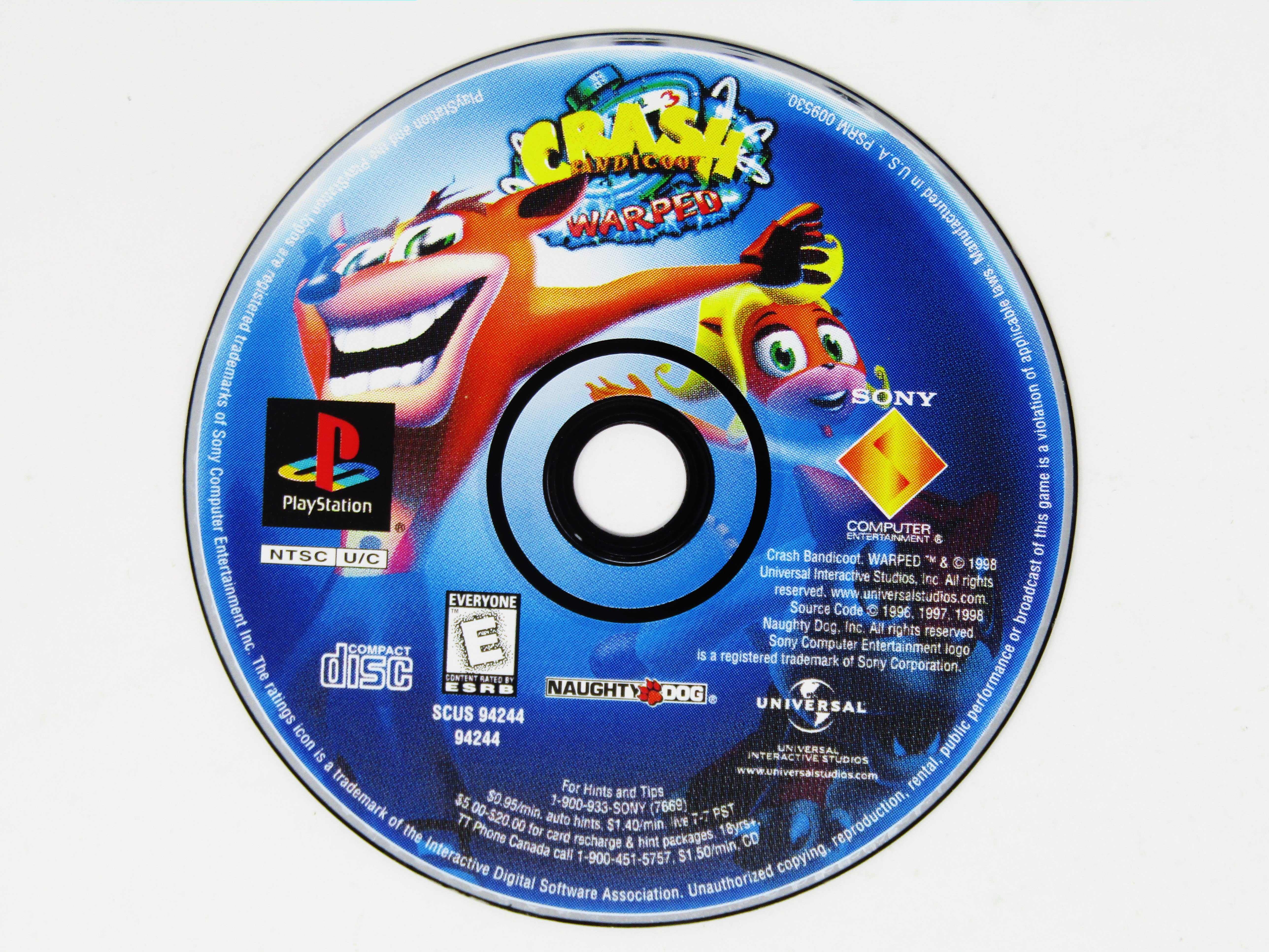 Crash Bandicoot Warped (Playstation / PS1) - RetroMTL